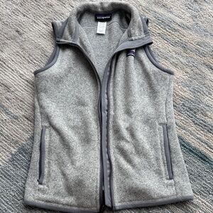 Patagonia Heather Gray Fleece Vest